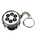 Drum Shaped 6 Pieces Of Music Sound Keychain